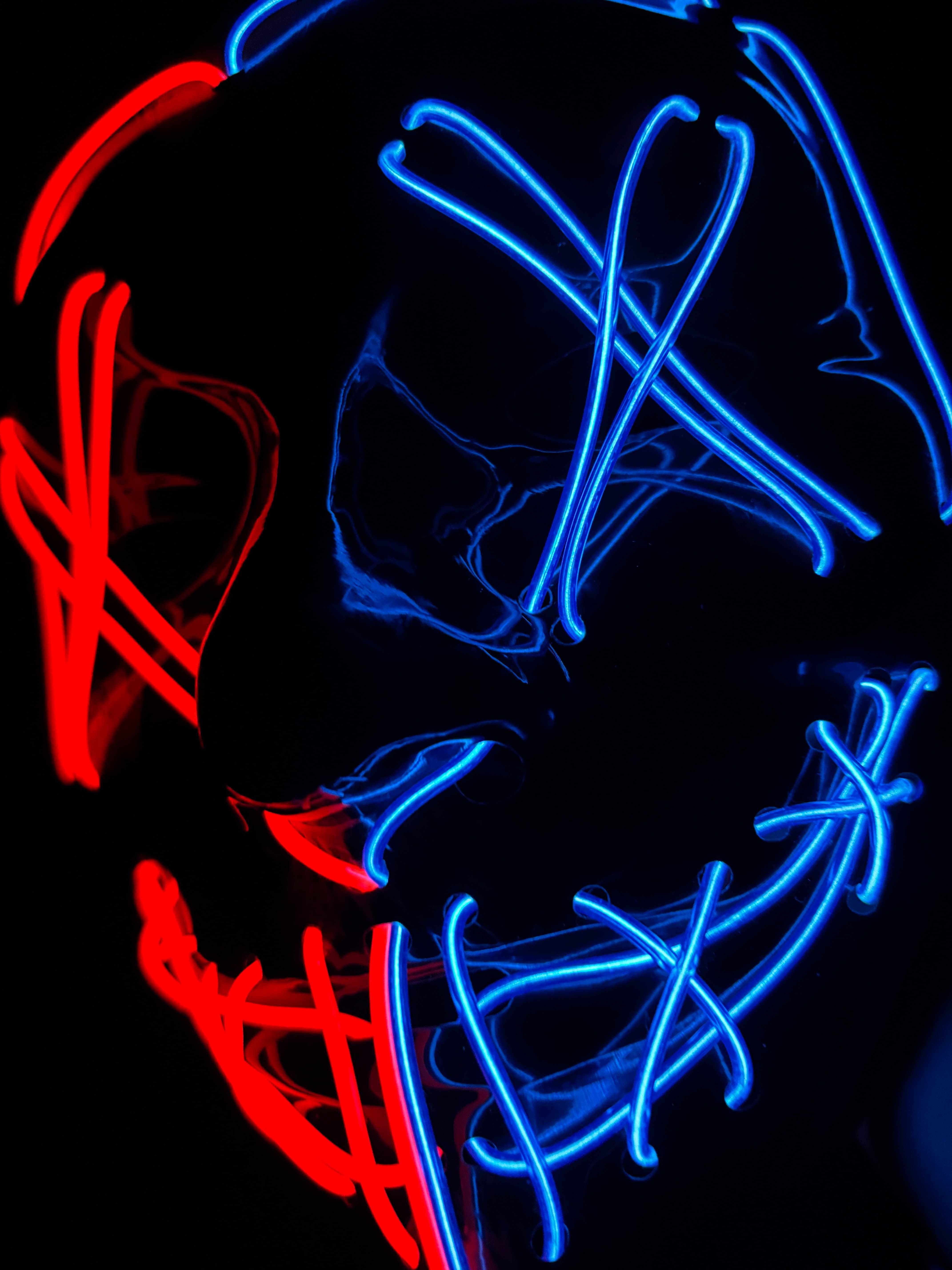 Máscara nova Halloween/Carnaval LED
