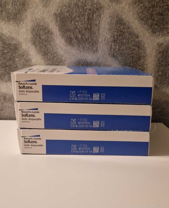 Soczewki jednodniowe Bausch&Lomb SoftLens moc -7,5 (200 szt)