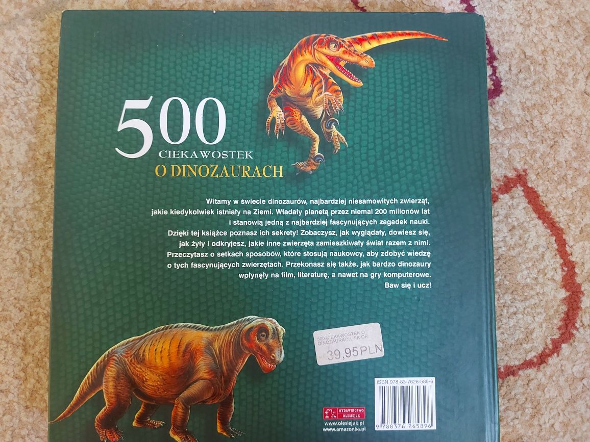 500 ciekawostek o dinozaurach