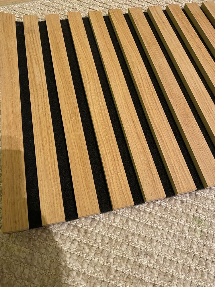 Lamele dekoracyjne na wykładzinie dąb, szerokość 40cm
