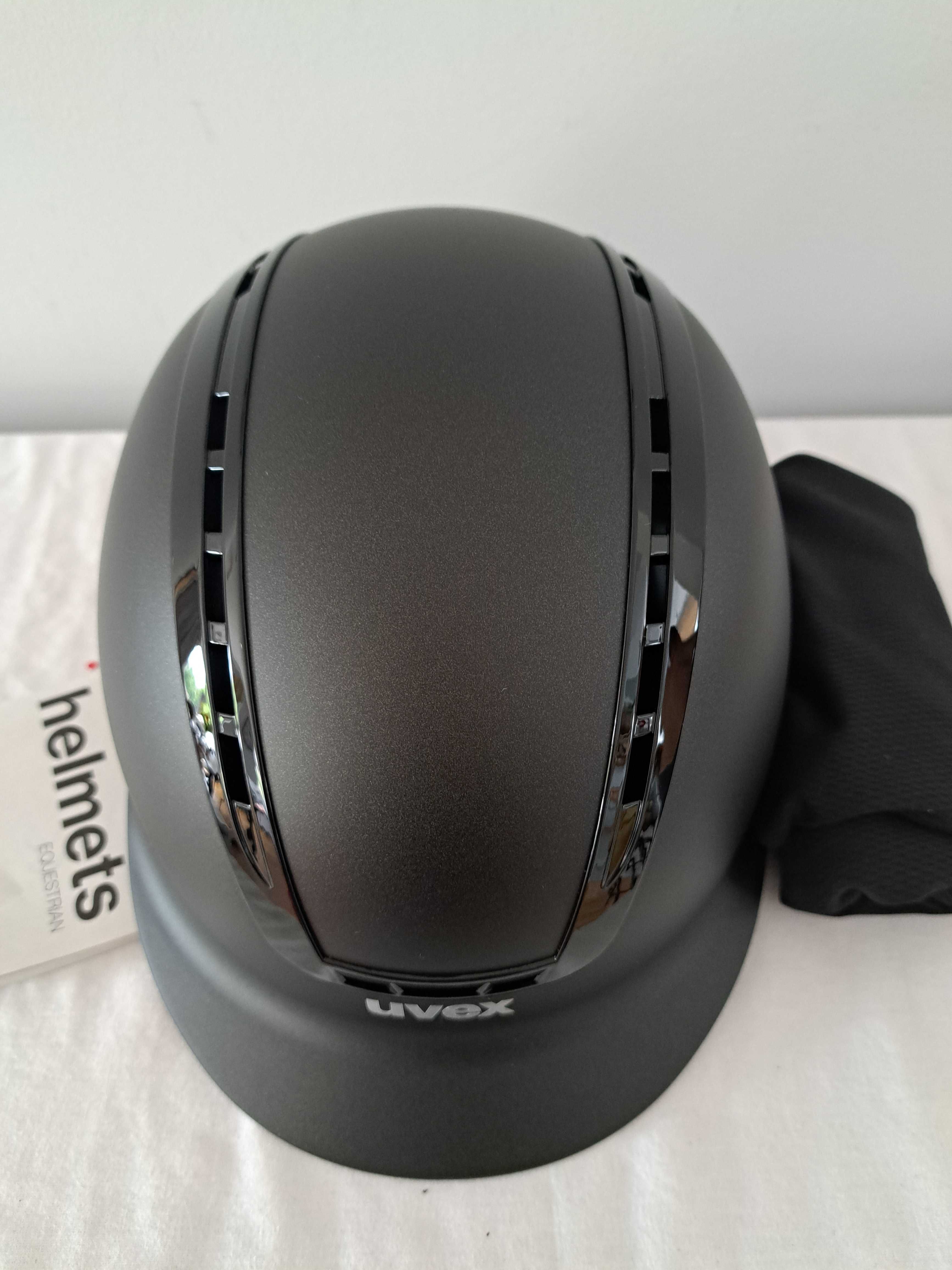 Kask jeździecki toczek Uvex Suxxeed Active Black S/M 55-56cm