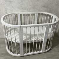 Дитяче ліжко-трансформер кругле, овальне