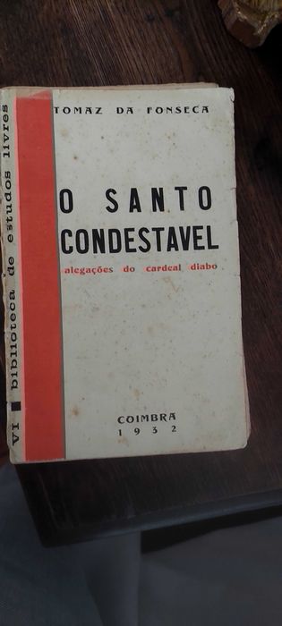Autografado Tomas da Fonseca 1932  santo condestavel