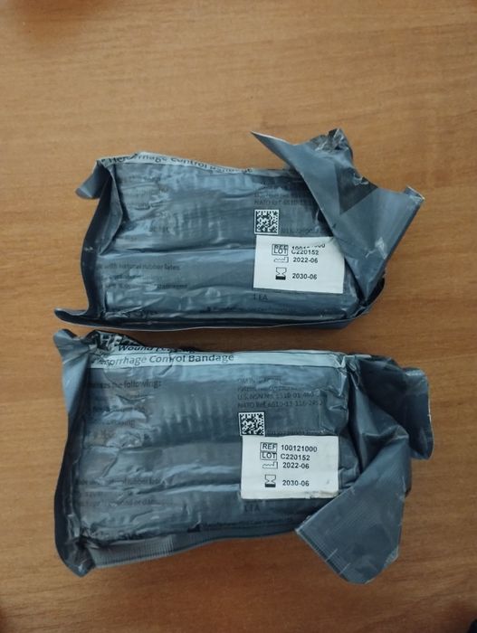 Бандажі, гемостатичні бінти та окклюзивні пов'язки