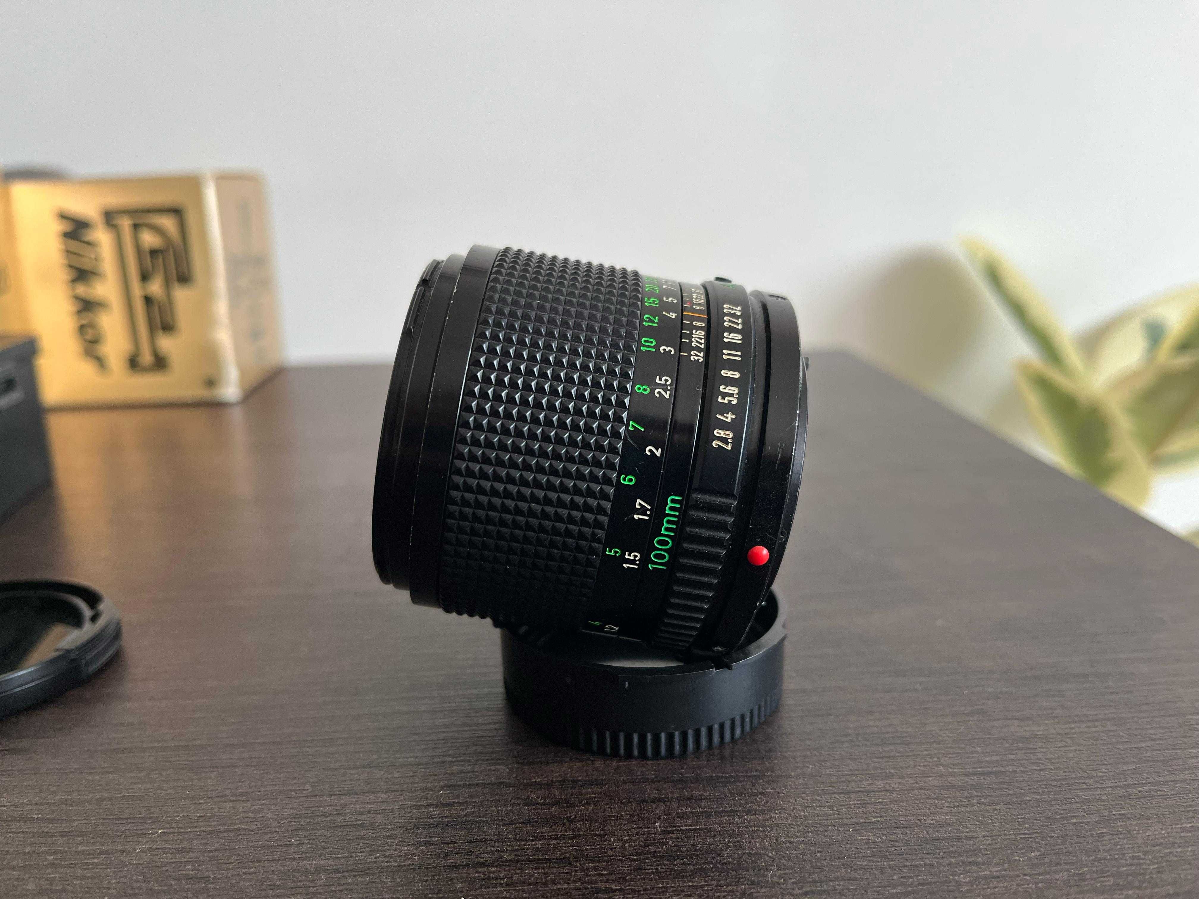 Lente Canon FD 100 mm 1:2.8
