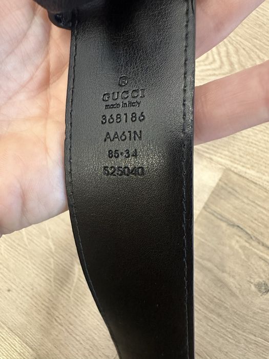 Pasek gucci 95 cm czarny