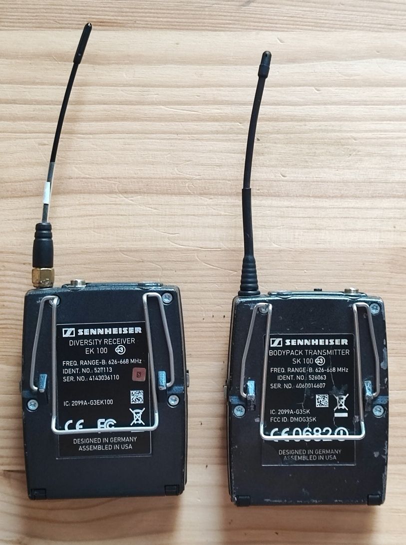 Sistema Sennheiser ew100 Banda B
