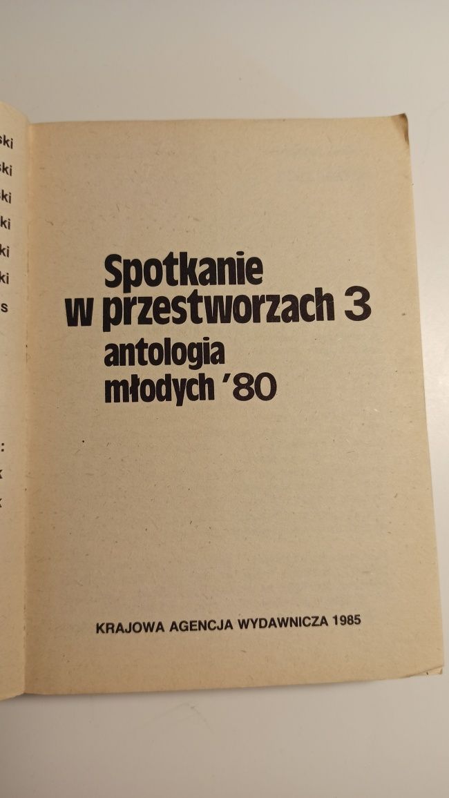 Spotkanie w przestworzach 3 Antologia młodych '80