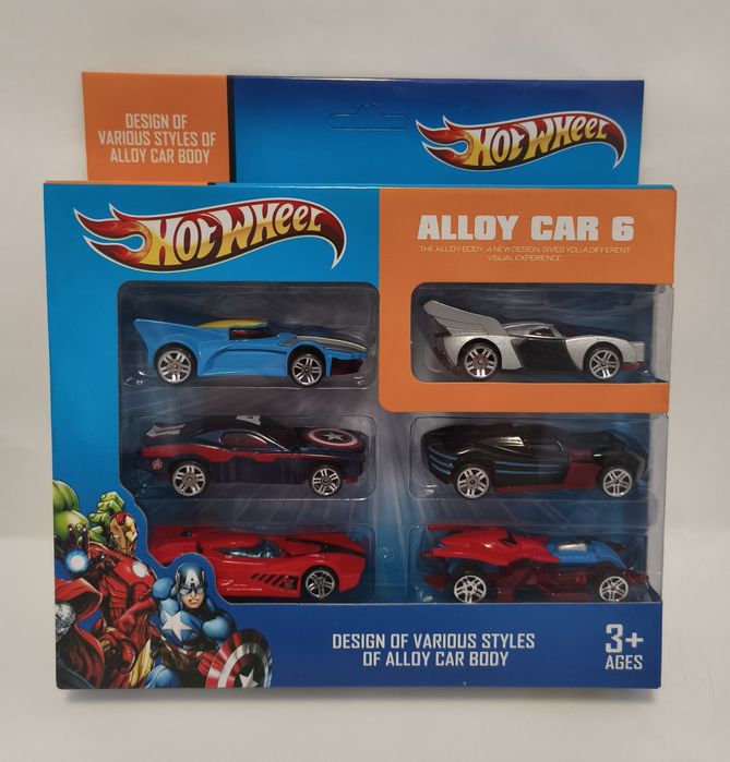 Zestaw autek superbohaterów Hotwheel