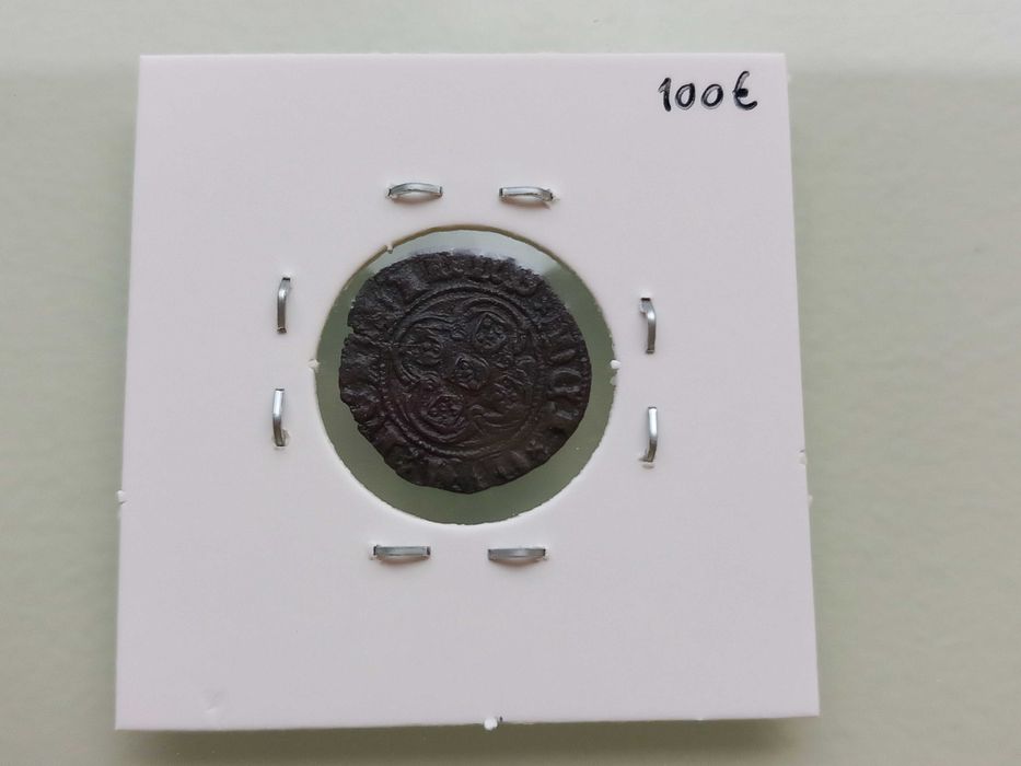 Moeda 1/2 Real de 10 Soldos D. João I - Lisboa