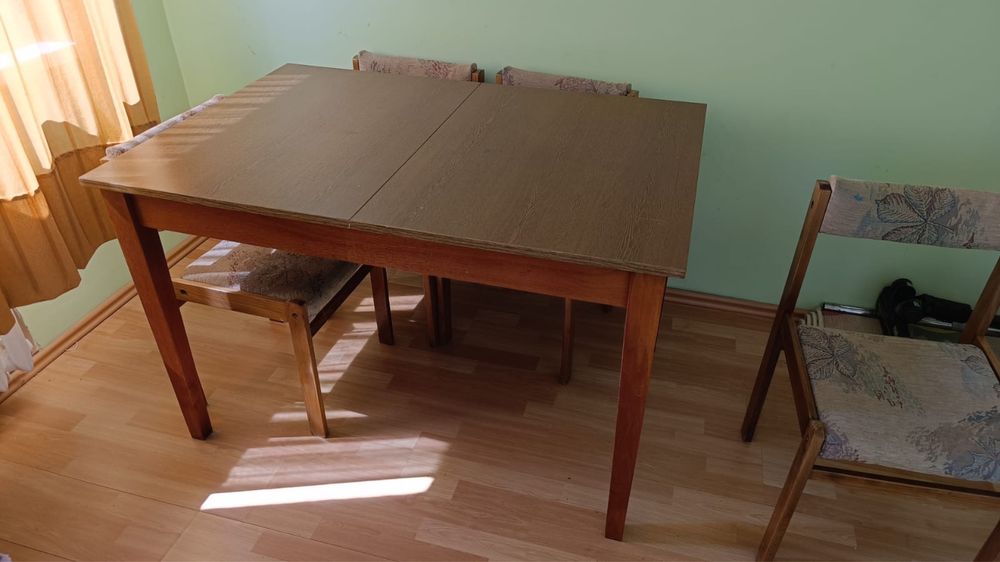 Komplet vintage Stół + 6 krzeseł