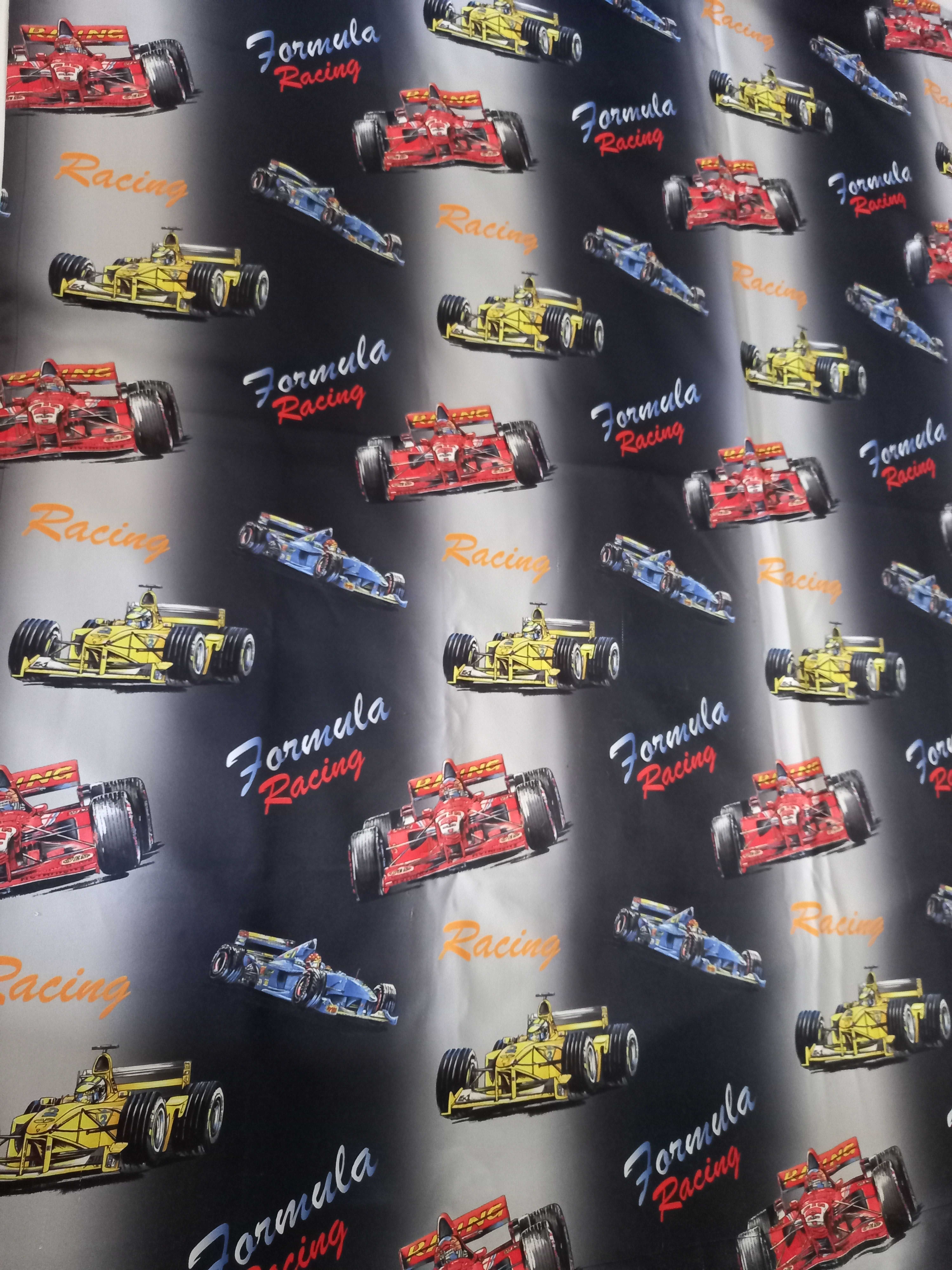 145х148 см покрывало Formula Racing на детскую кровать  автогонки