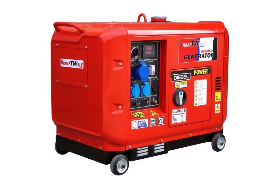 АКЦІА- Дизельний генератор 9.0 кВт/ 1-фаз/  SDG9000S 1F KRAFTWELE