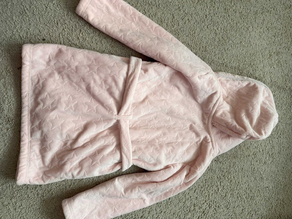 Dziecięcy szlafrok OKAIDI 8 lat/128 cm, pudrowy róż