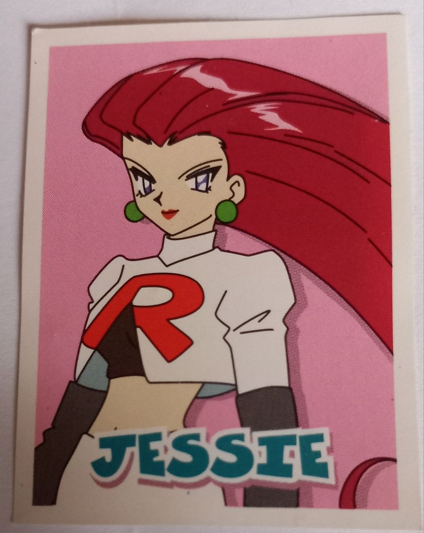 Oryginalna naklejka pokemon chipita chipicao trenerzy JESSIE