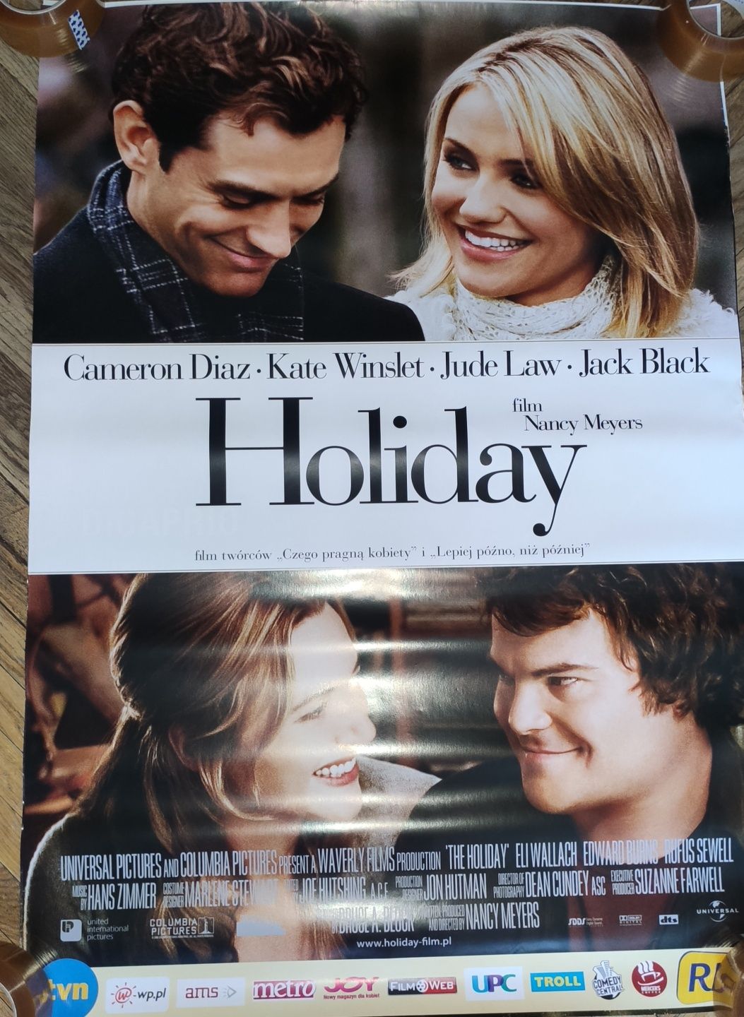 Holiday plakat filmowy oryginalny Cameron Diaz Kate Winslet  Jude Law