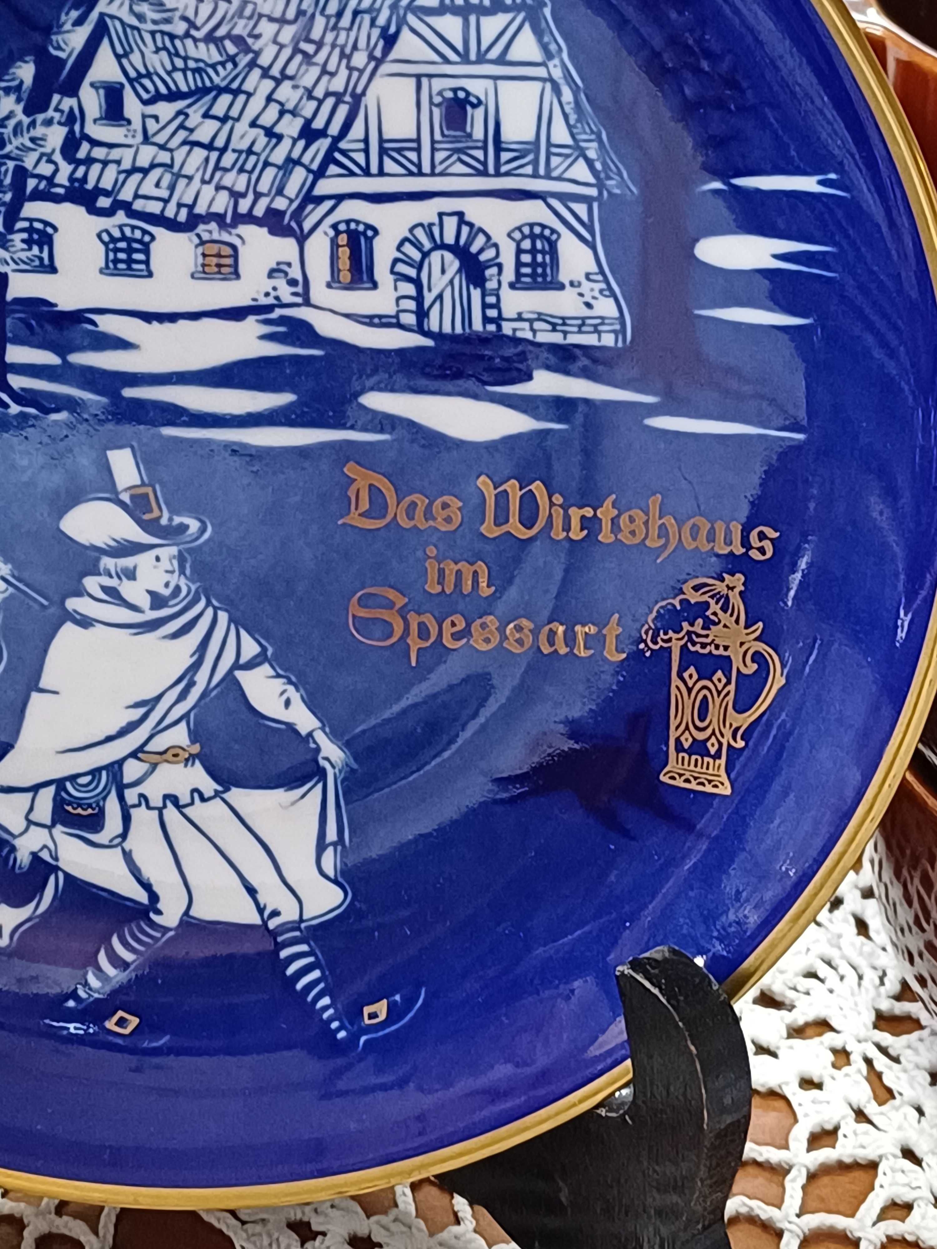 Patera porcelana Fine China Reichenbach Echt kobalt (P.459)