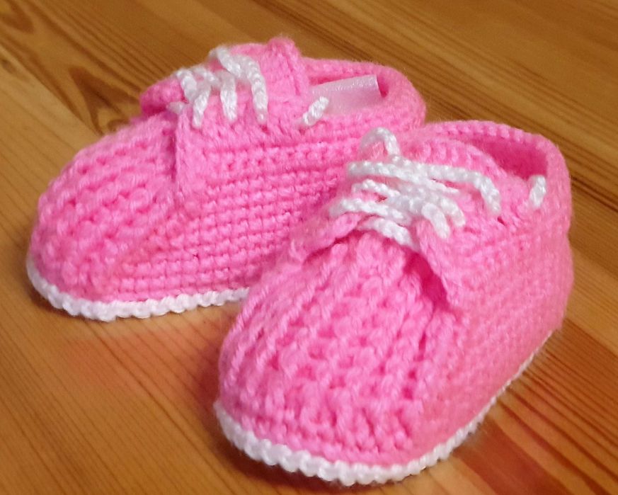 Półbuciki wełniane dla malucha - ręcznie robione - NOWE (30)