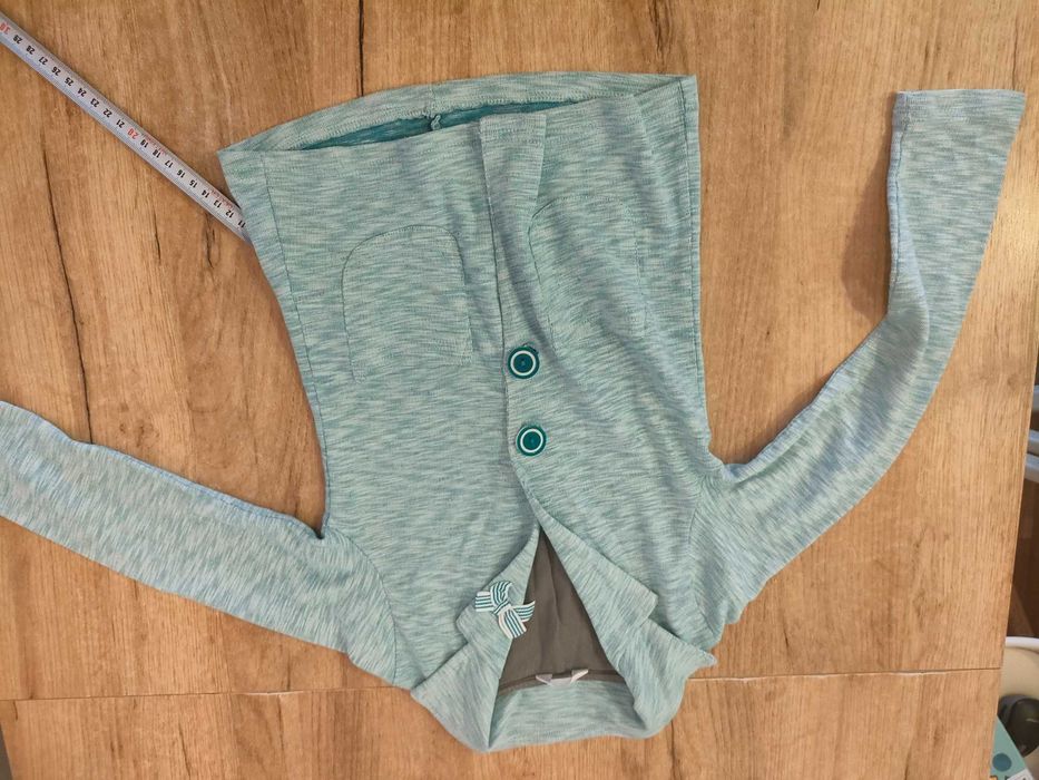 Marynarka grafitowa 122 błękitna dziewczęcy