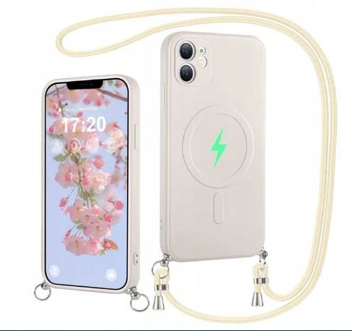 Etui HuwaiH do iPhone 12 z paskiem [kompatybilny z MagSafe