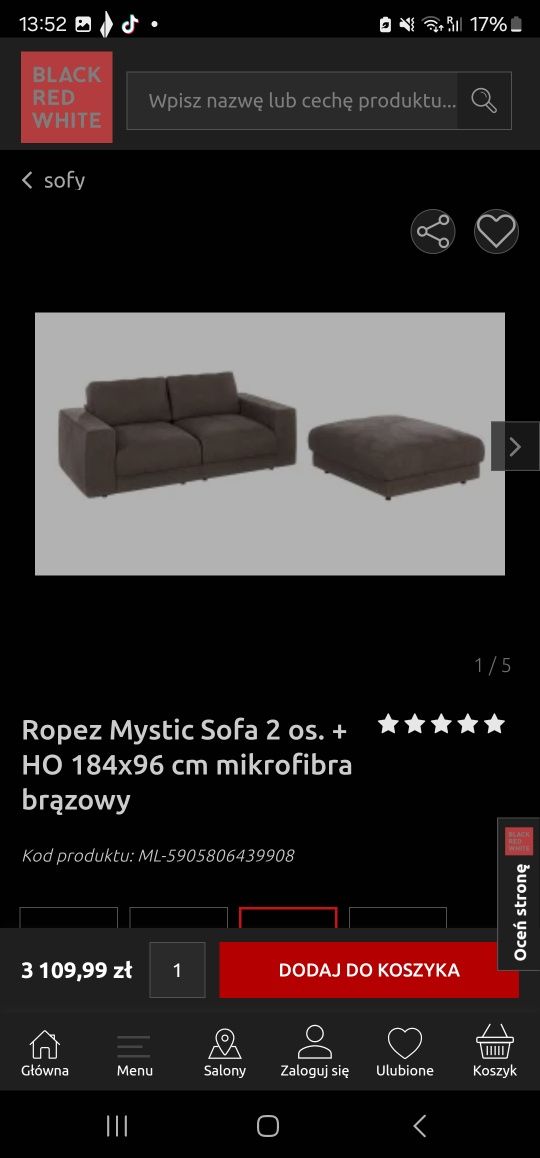Komplet 2 sofy plus dostawka OKAZJA! STAN IDEALNY!