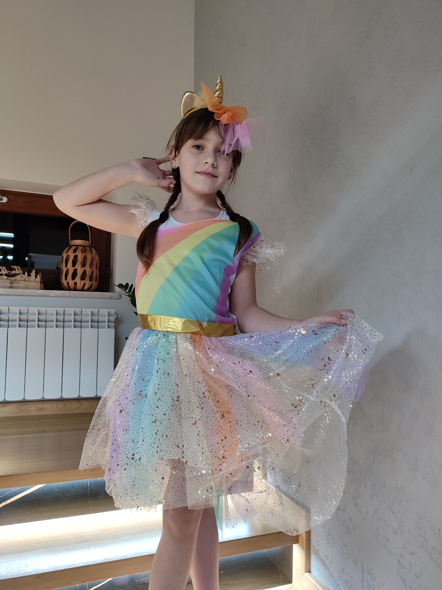 Strój Unicorn Jednorożec 98 - 104 i 110 - 116 GRATIS dodatki