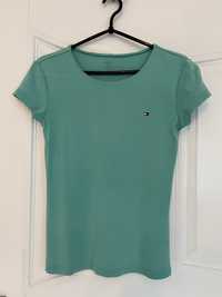 Bluzka t-shirt koszulka błękitna Tommy Hilfiger S 36
