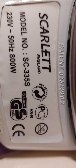 Дорожний компактний утюг Scarlett SC 335S 800W