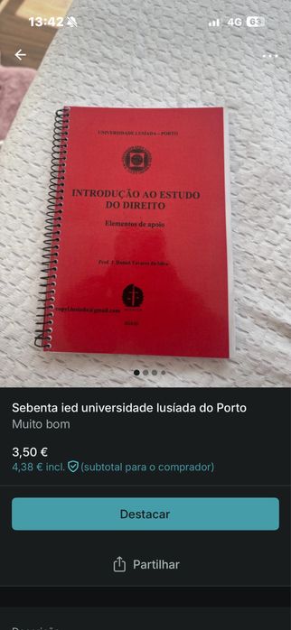 Sebenta de introducao ao estudo de direito da ulp
