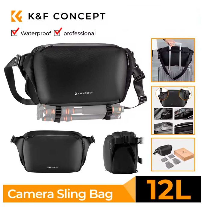 Сумка для камери K&F Concept Alpha Sling Bag 12L водонепроникна