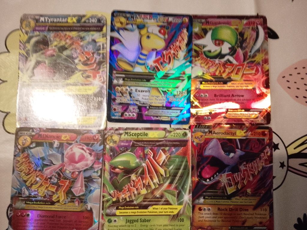 Cartas mega Evo.