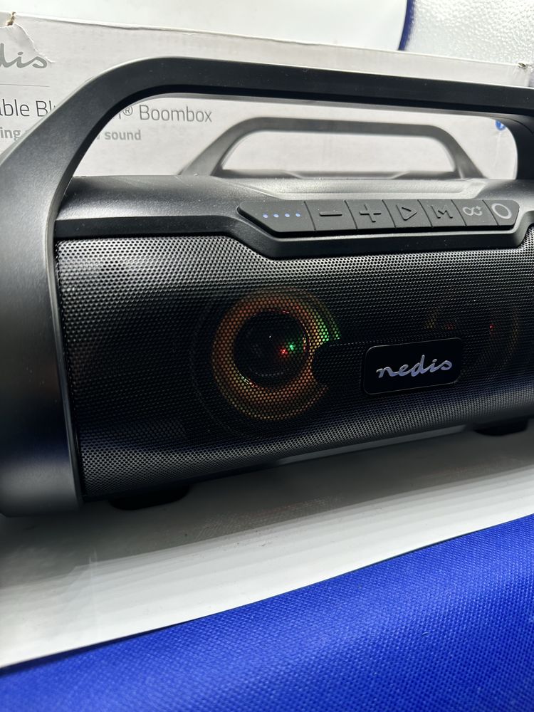 Nowy duży głośnik bluetooth NEDIS Boombox SPBB310BK, 60W