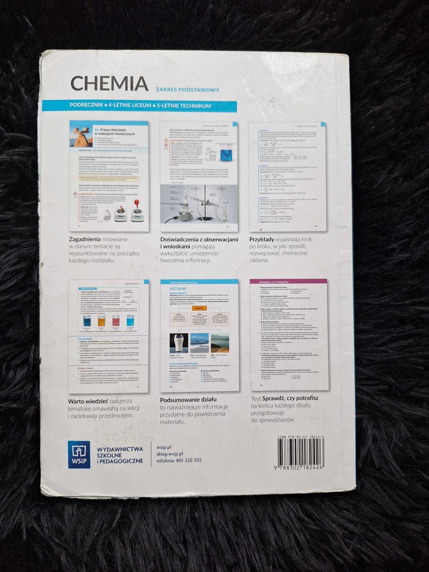 Podręcznik do klasy 1 technikum, liceum Chemia Wsip