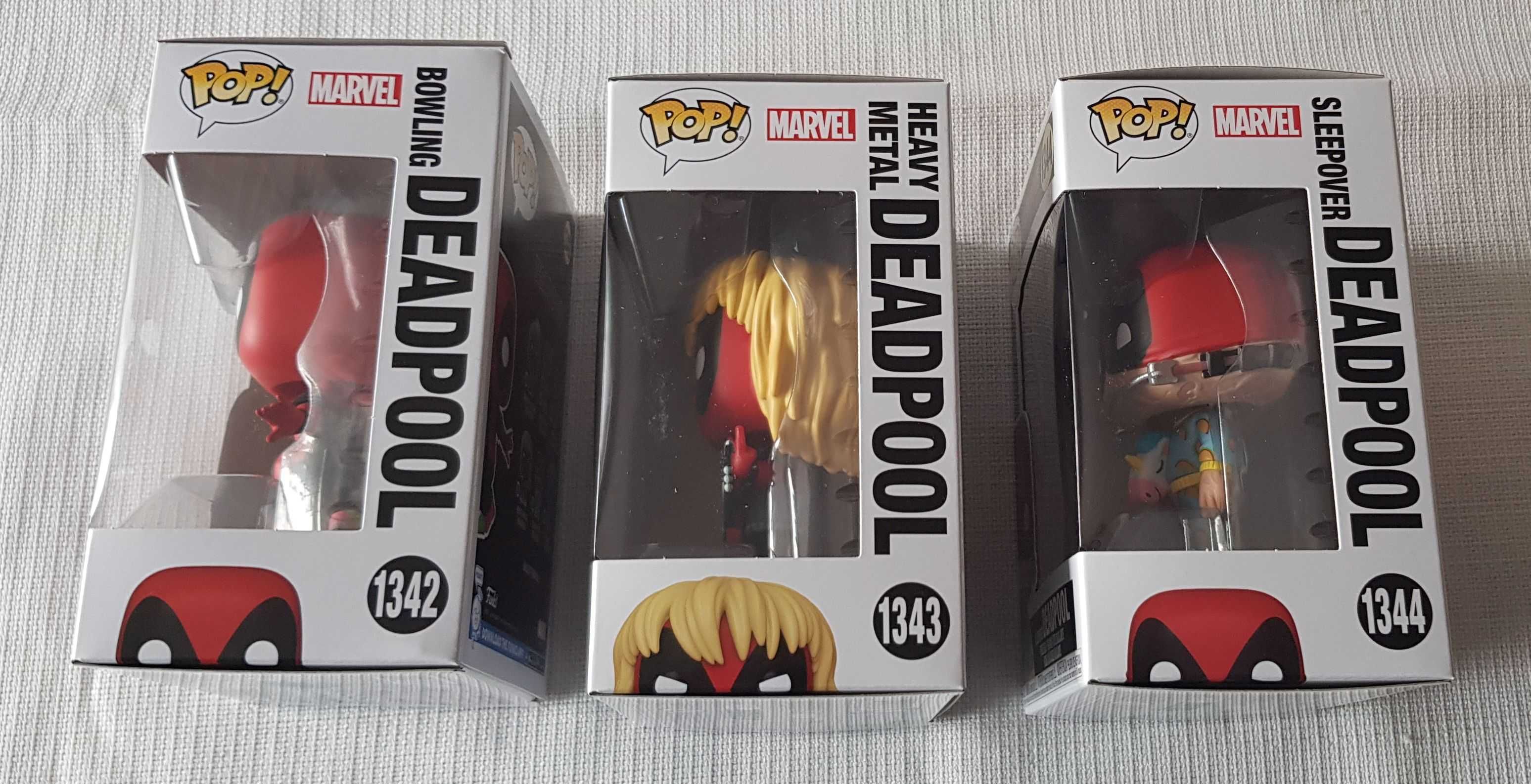 Zestaw Funko POP! Deadpool 1342+1343+1344