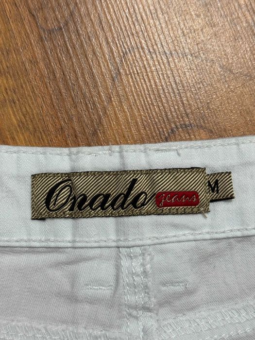 Białe spodnie jeansowe dzwony jeansy white jeans Onado rozmiar 38 M