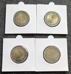 Lote 4 moedas comemorativas Portugal UNC