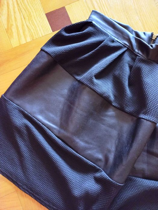 Krótka spódniczka rozmiar S 36 - czarna  - spódnica, mini