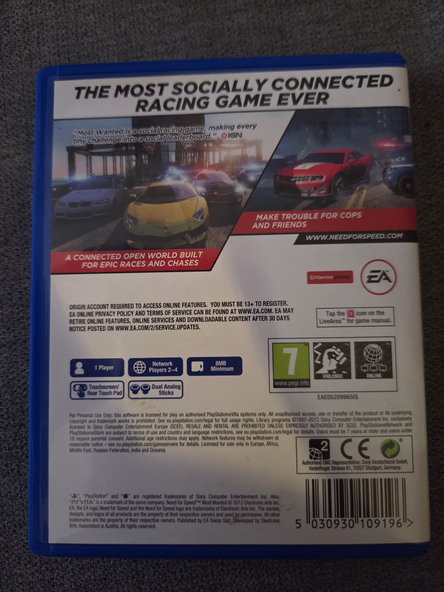 Need for Speed Most Wanted PlayStation Vita PL