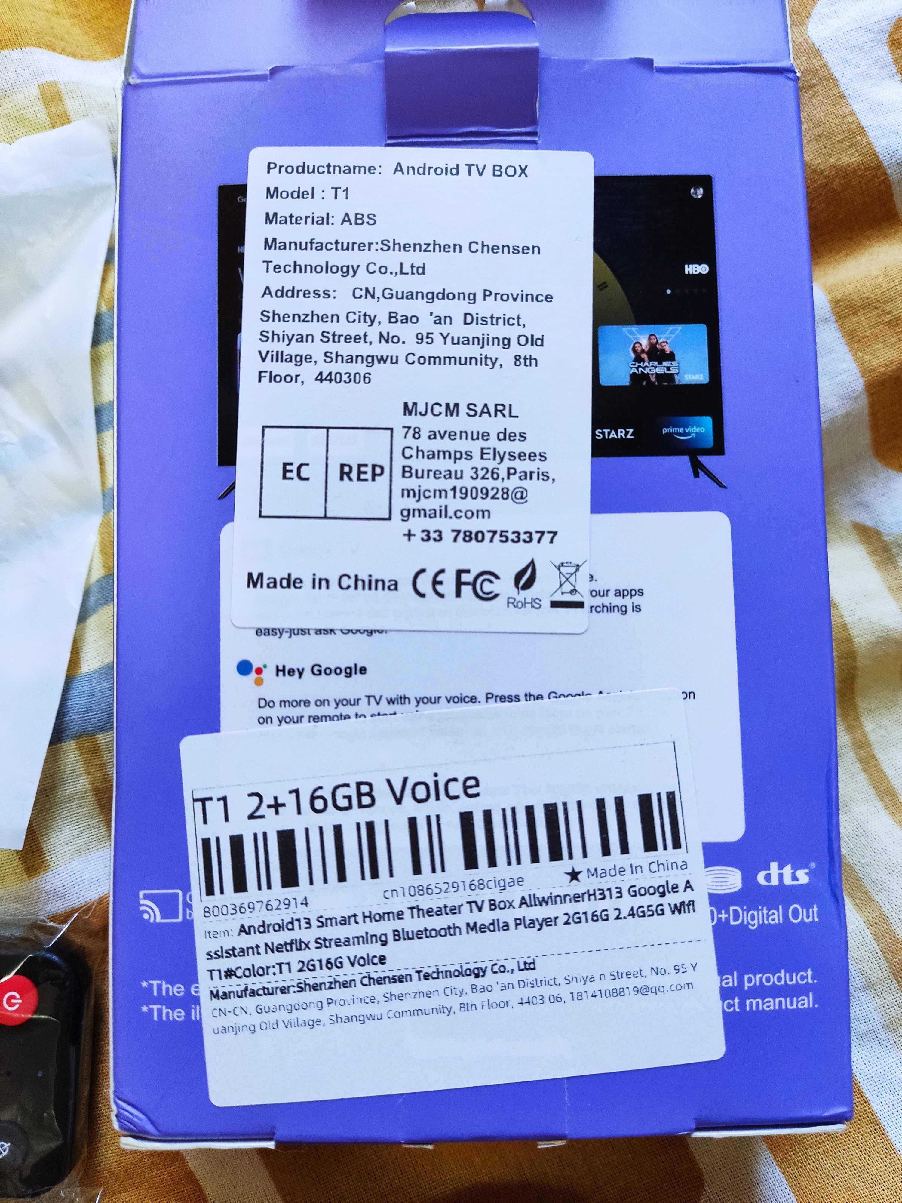 Cмарт ТВ андроид приставка Mortal T1 2/16 GB 4K TV Box Android 14
