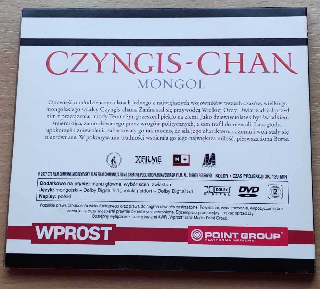 Czyngis Chan, Mongol - film Siergieja Bodrowa na płycie dvd- 2007