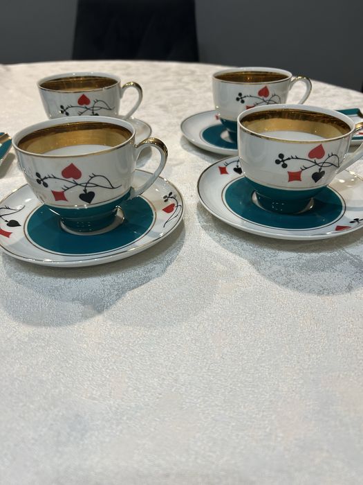 Serwis porcelanowy  do kawy-brydża z Ćmielowa