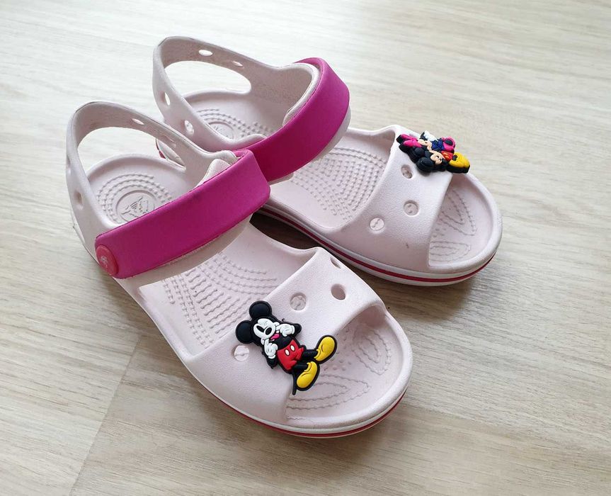 Crocs Crocband Sandały dziewczęce C10 27/28 jasnoróżowe