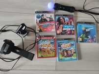 KOMPLET do PlayStation: Move, Kamera EYE, uchwyt, gry Party,Dance Star