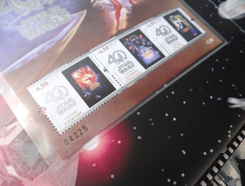 Set de Selos + Envelope (Star Wars 40 anos) LIMITADO