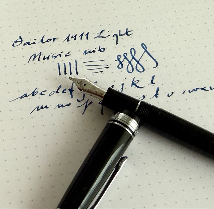 Pióro wieczne Sailor 1911 Light music nib stalowka muzyczna