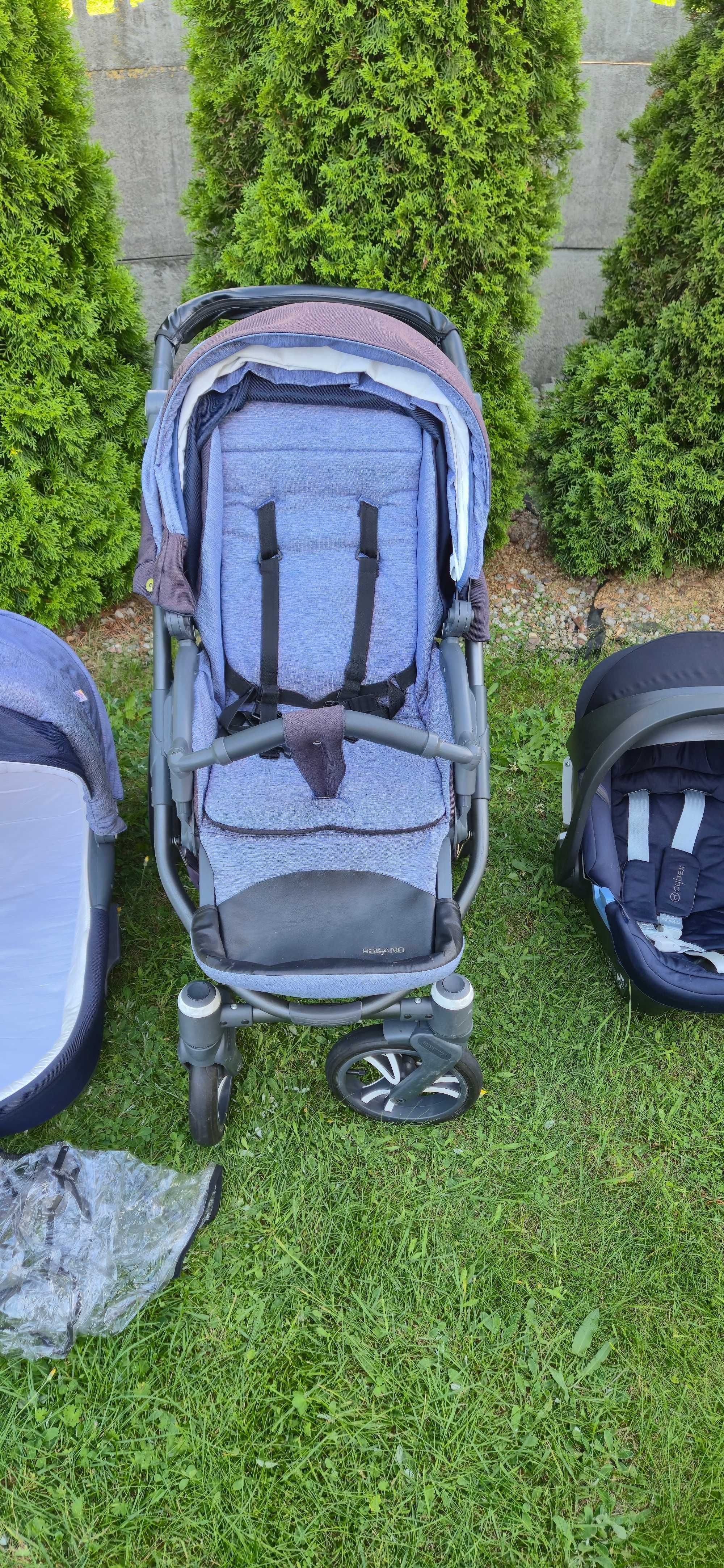 Wózek Bebetto Holland 3w1 nosidełko Cybex