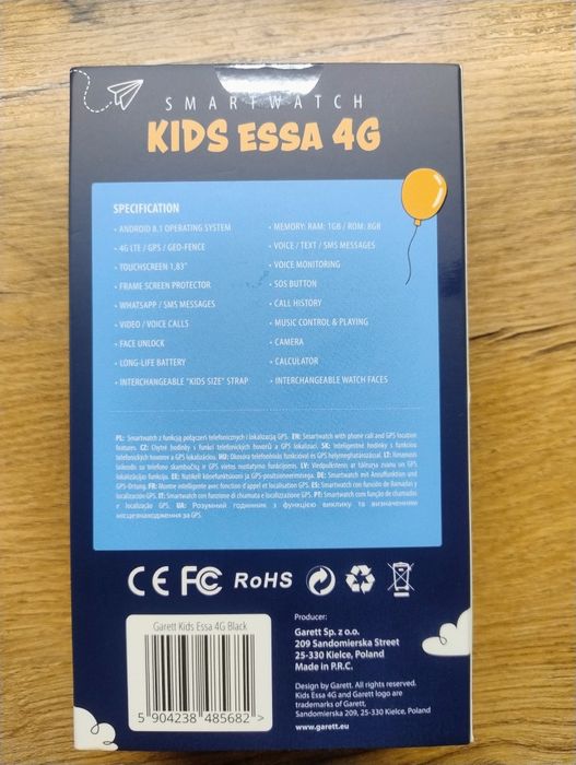 Smartwach dziecięcy Garett Kids Essa 4G