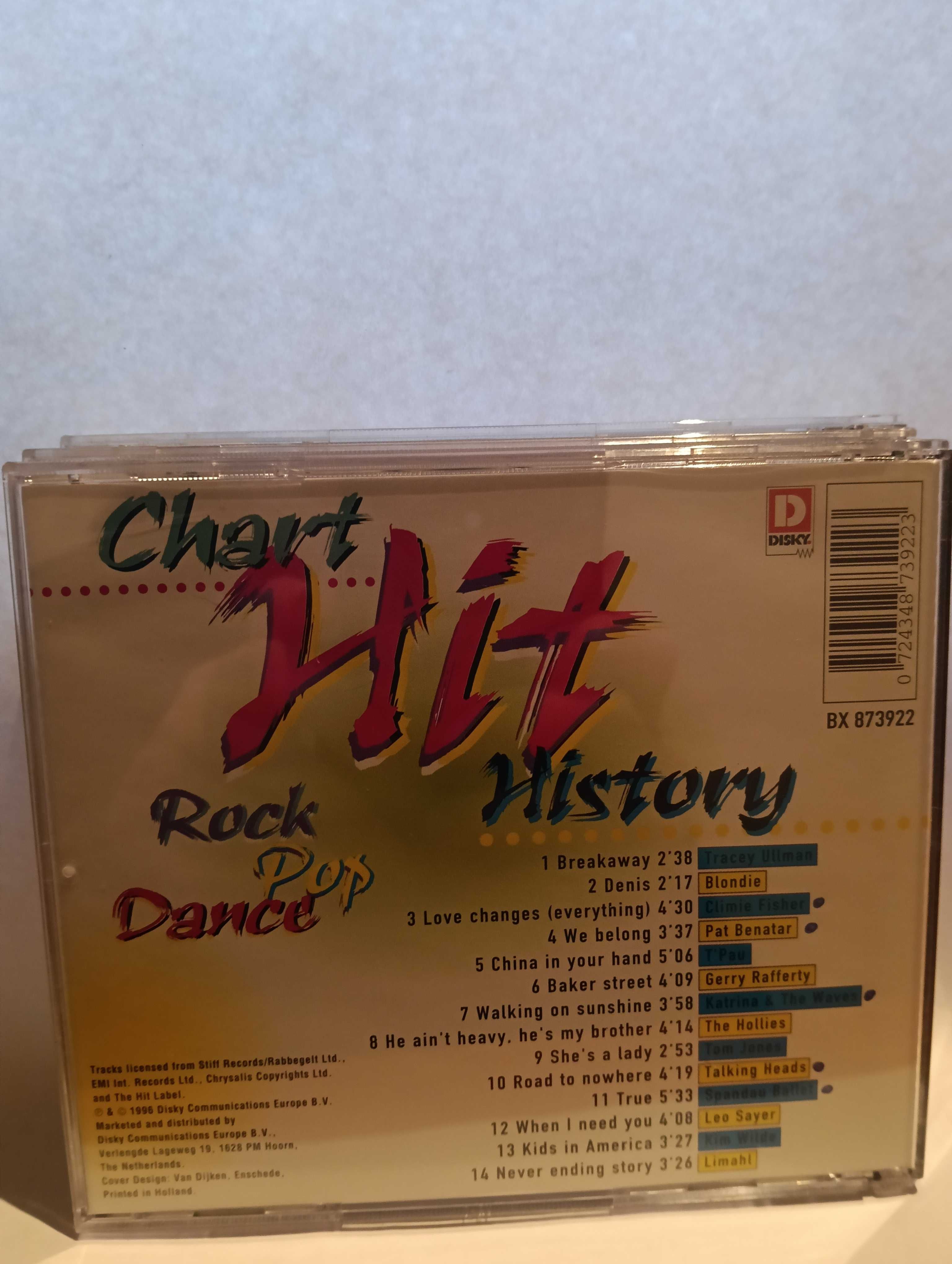 cd Chart History ( 1996 - Compilação - 3 CD ) em bom estado
