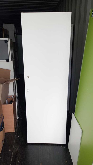 Szafa ubraniowa biała 62x192 szafy komody ubraniowe do biur domu pokoj