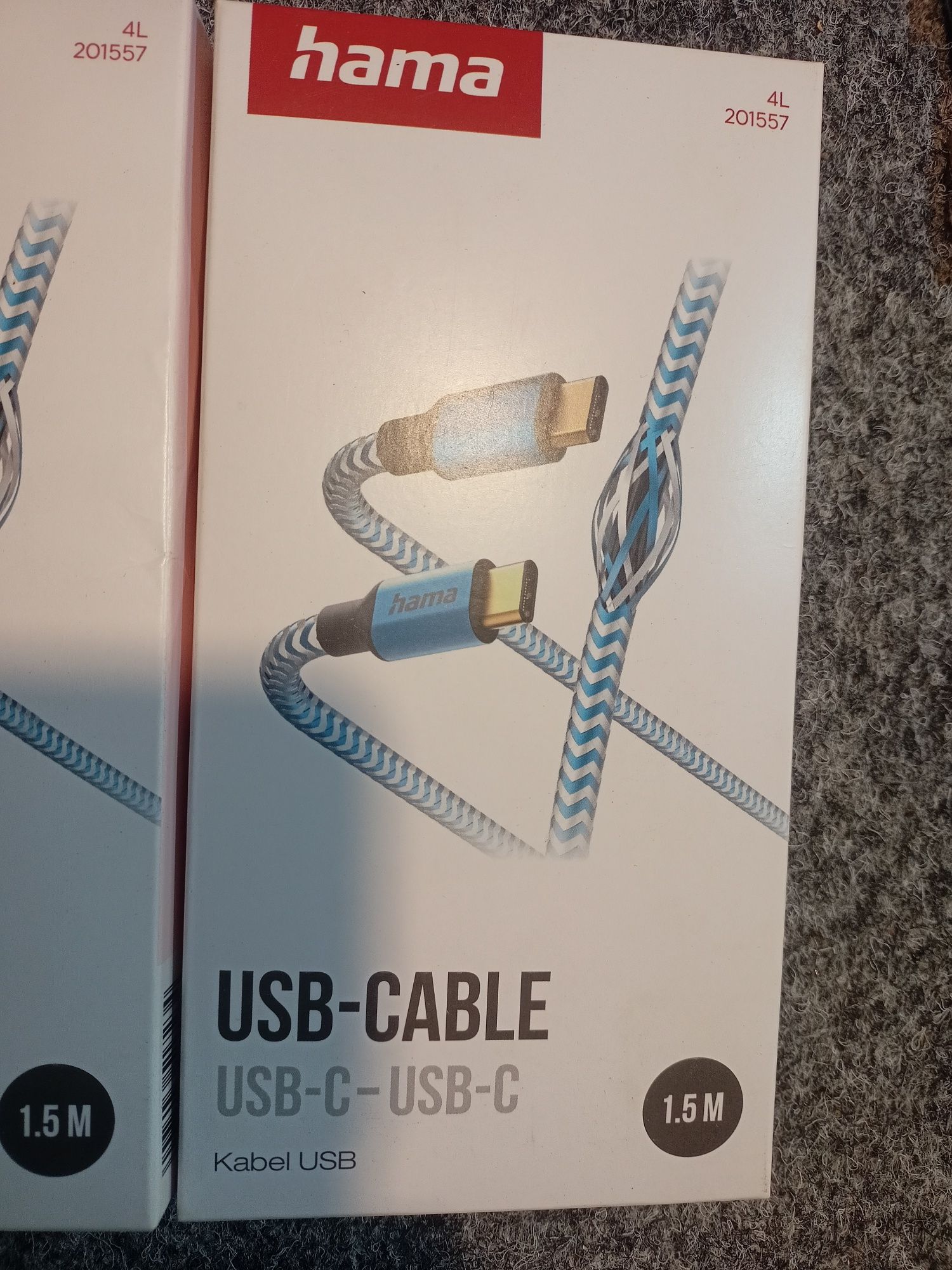 Kabel Usb C C Nowy zapakowany Niebieski